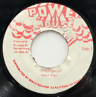 HALF PINT / Greetings
