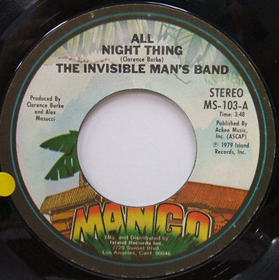 INVISIBLE MAN'S BAND / ALL NIGHT THING – TICRO MARKET