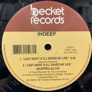 INDEEP / LAST NIGHT A D.J. SAVED MY LIFE
