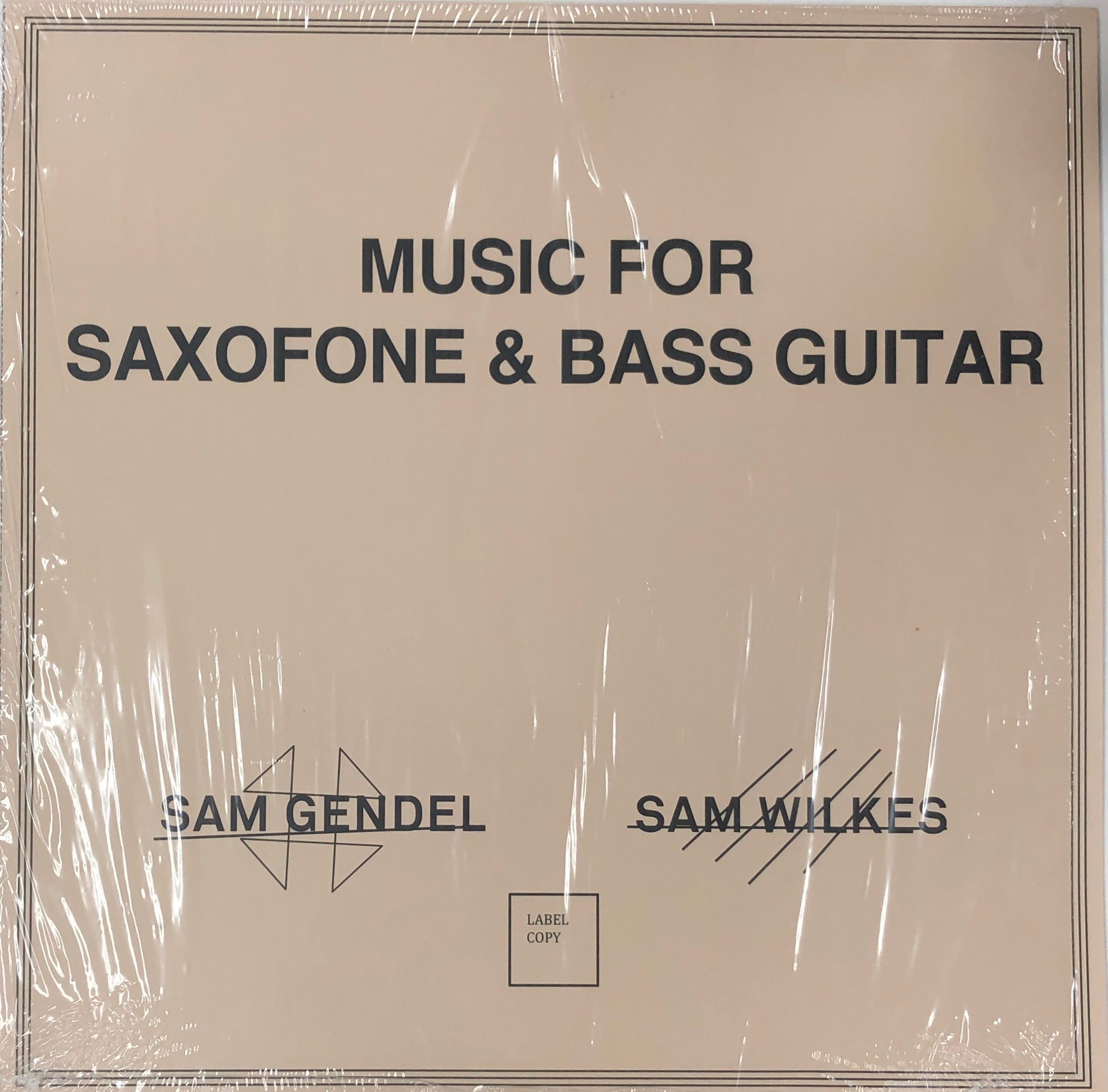 SAM GENDEL & SAM WILKES / Music For Saxofone & Bass Guitar (LR142 