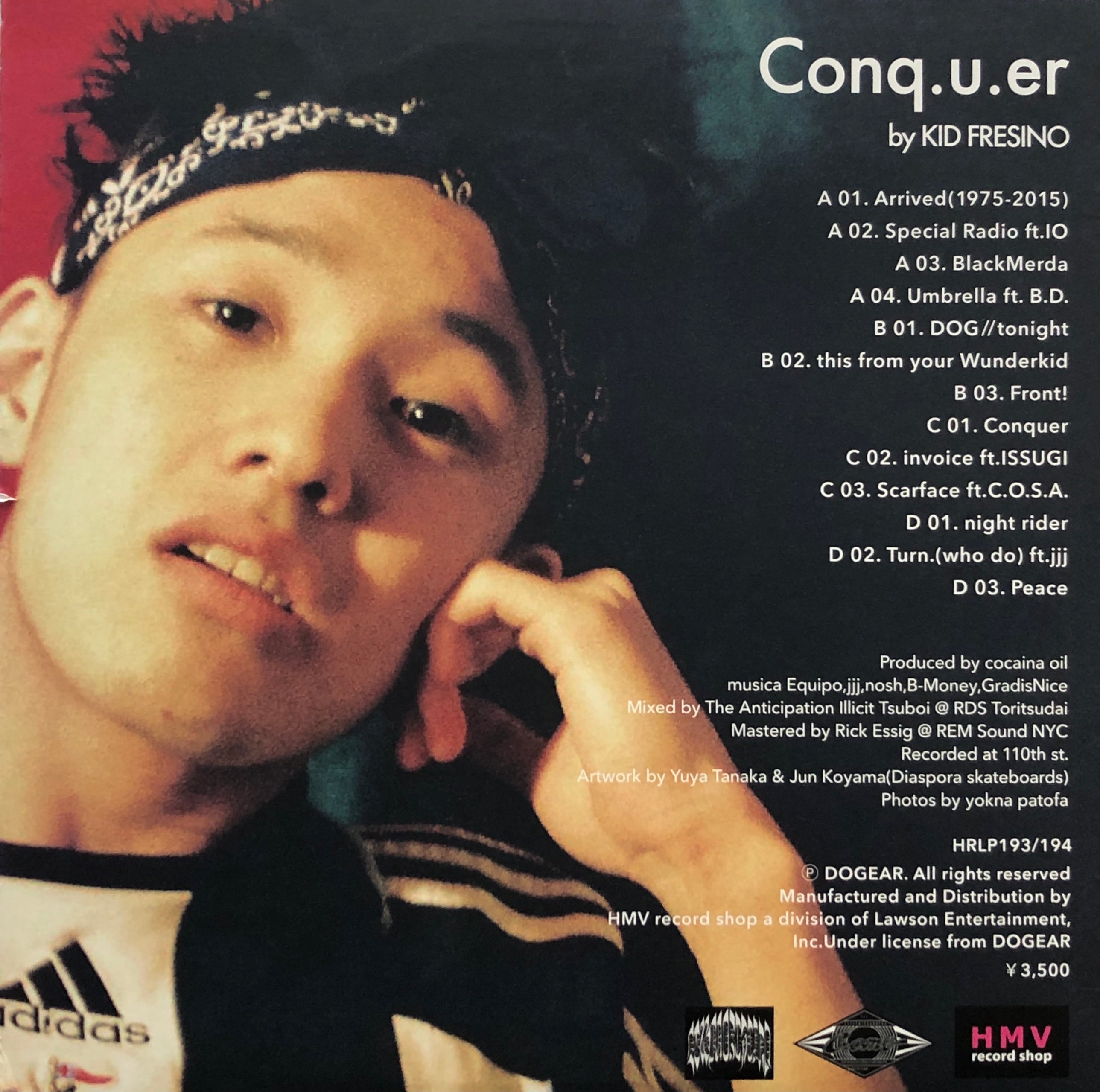 kid fresino LP レコード conq.u.er c.o.s.a. - 邦楽