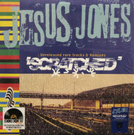 JESUS JONES / Scratched (Unreleased Rare Tracks & Remixes) (Blue & Yellow Marbled Vinyl) (Demon, DEMREC985, 2LP)