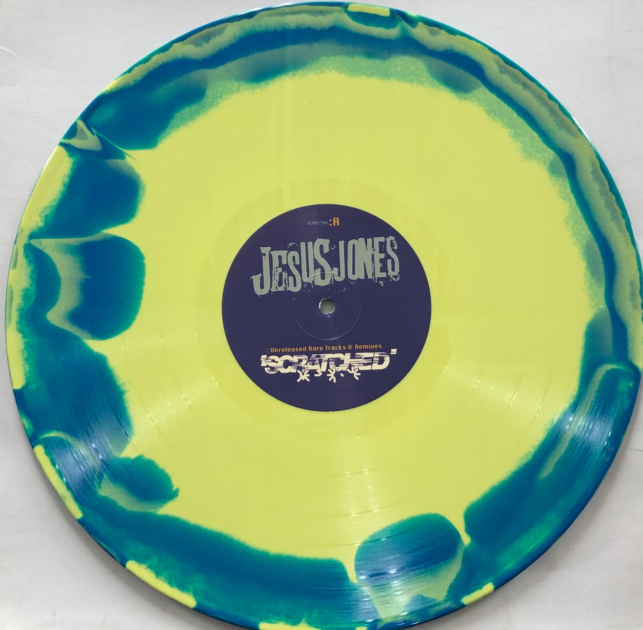 JESUS JONES / Scratched (Unreleased Rare Tracks u0026 Remixes) (Blue u0026 Yellow  Marbled Vinyl) (Demon