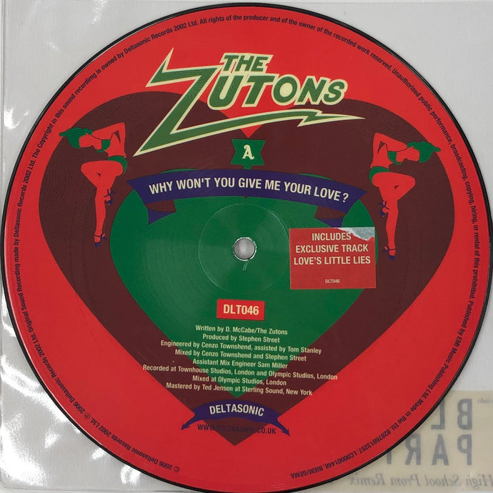 ZUTONS / Why Won't You Give Me Your Love? (Picture Disc) (Deltasonic, DLT046, 7inch)