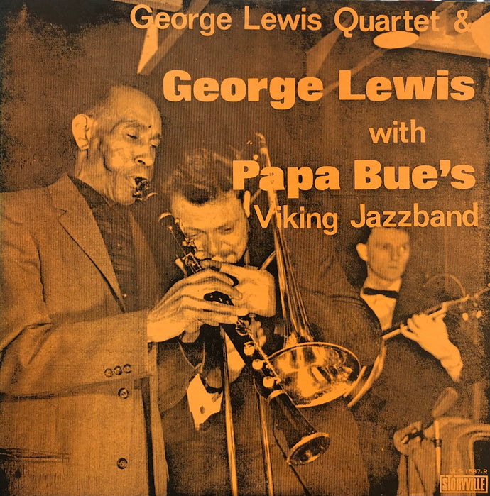 GEORGE LEWIS QUARTET / George Lewis Quartet & George Lewis With Papa Bue's Viking Jazzband (Storyville, ULS-1587-R, LP)