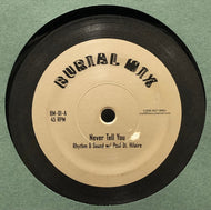 RHYTHM & SOUND / Never Tell You (Burial Mix, BM-01, 10inch)