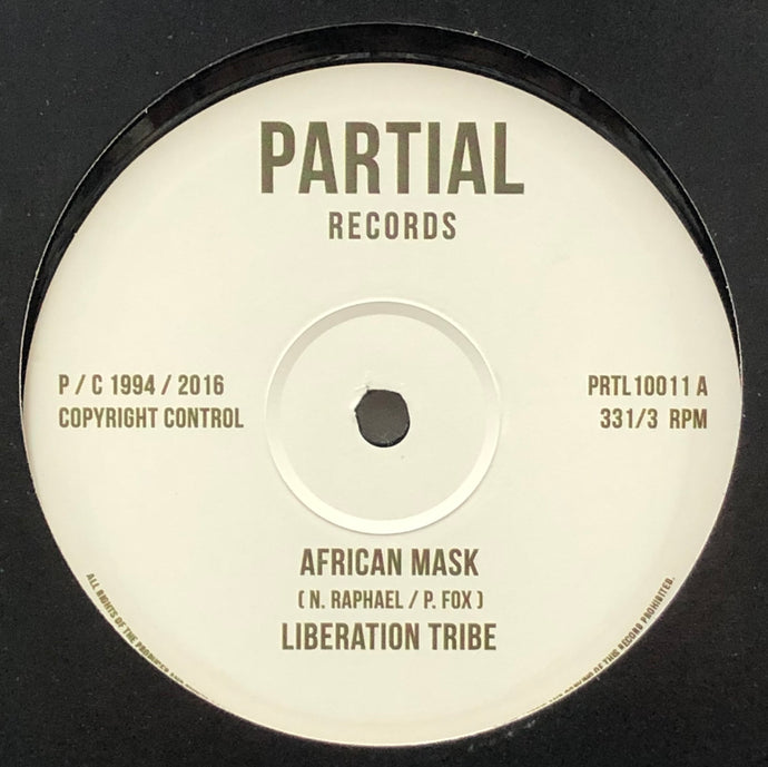 LIBERATION TRIBE - PAUL FOX / African Mask / Writing on the Wall (Partial,  PRTL 10011, 10inch)