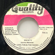CARLTON & THE SHOES / Society (Quality, MM-2813, 7inch)