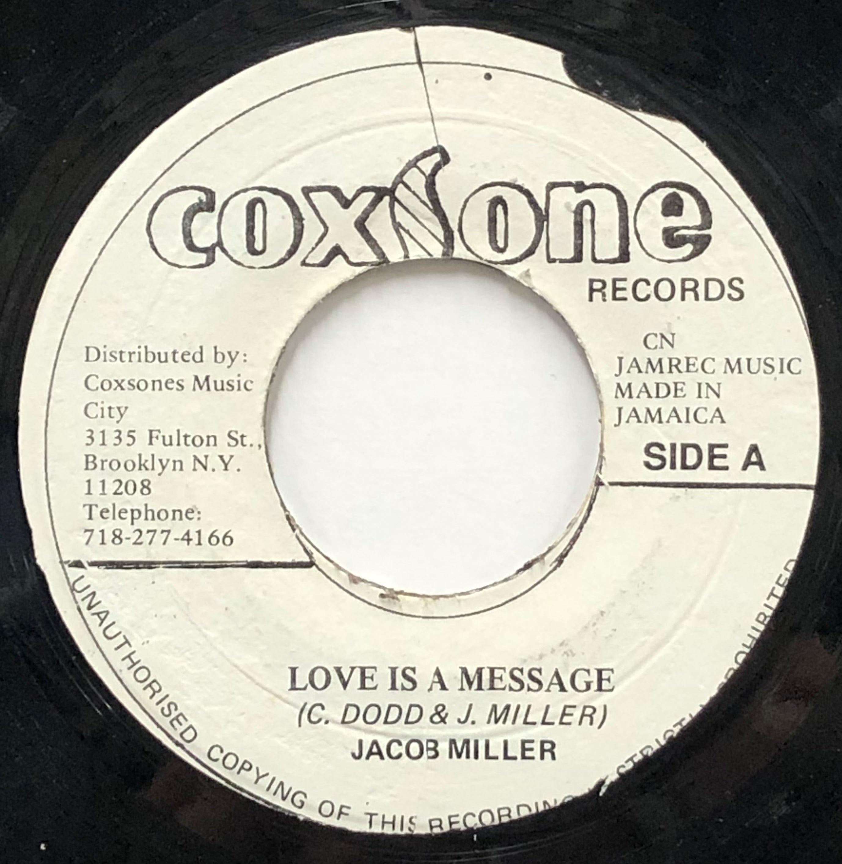JACOB MILLER / Love Is A Message (Coxsone, 7inch) – TICRO MARKET
