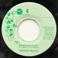 GREGORY ISAACS / Mr. Know's It All (Ossie, OM008, 7inch)