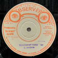 DENNIS BROWN - HORACE ANDY / Tenement Yard / Never Tell I