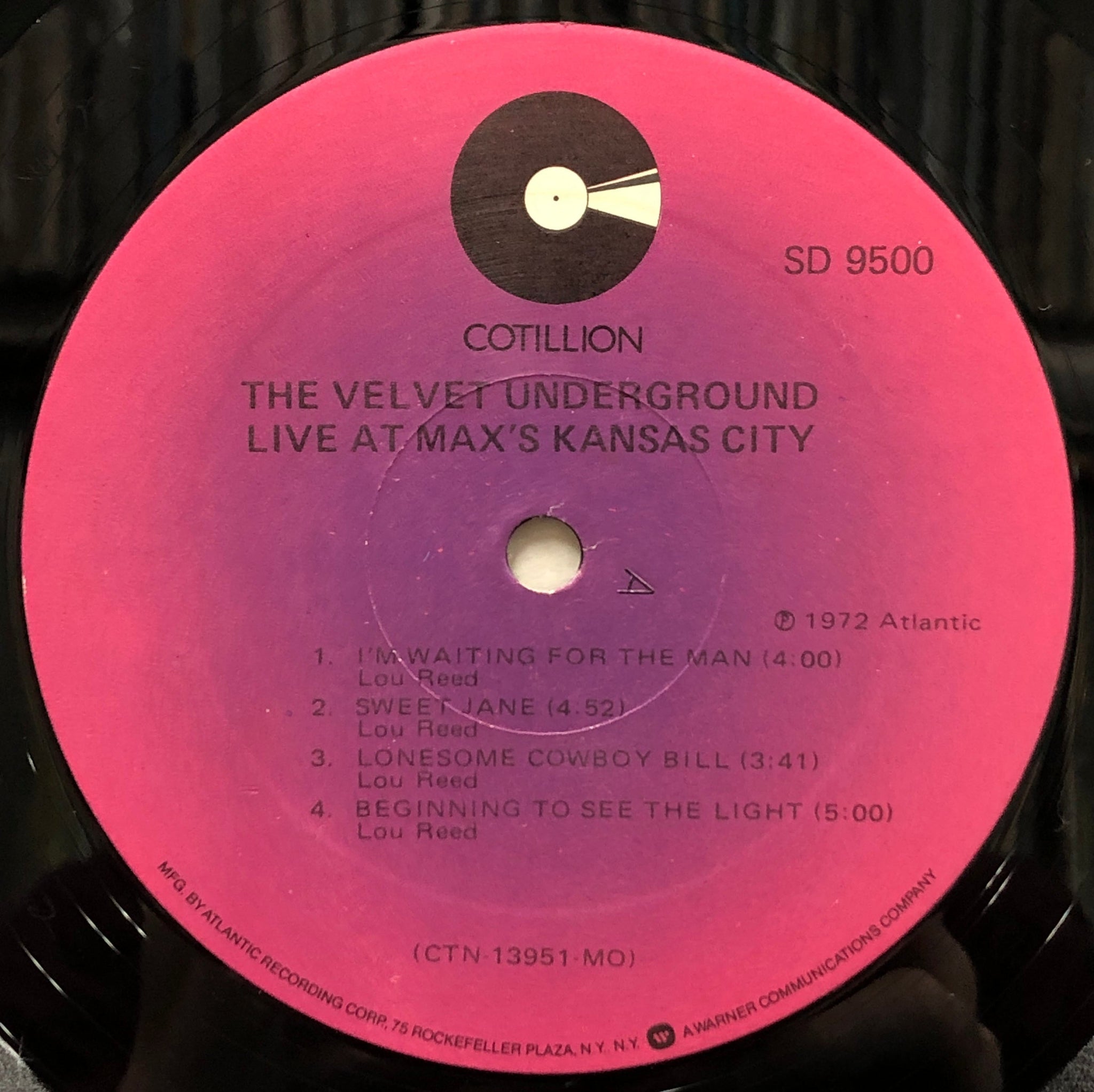 VELVET UNDERGROUND / Live At Max's Kansas City (SD 9500) LP