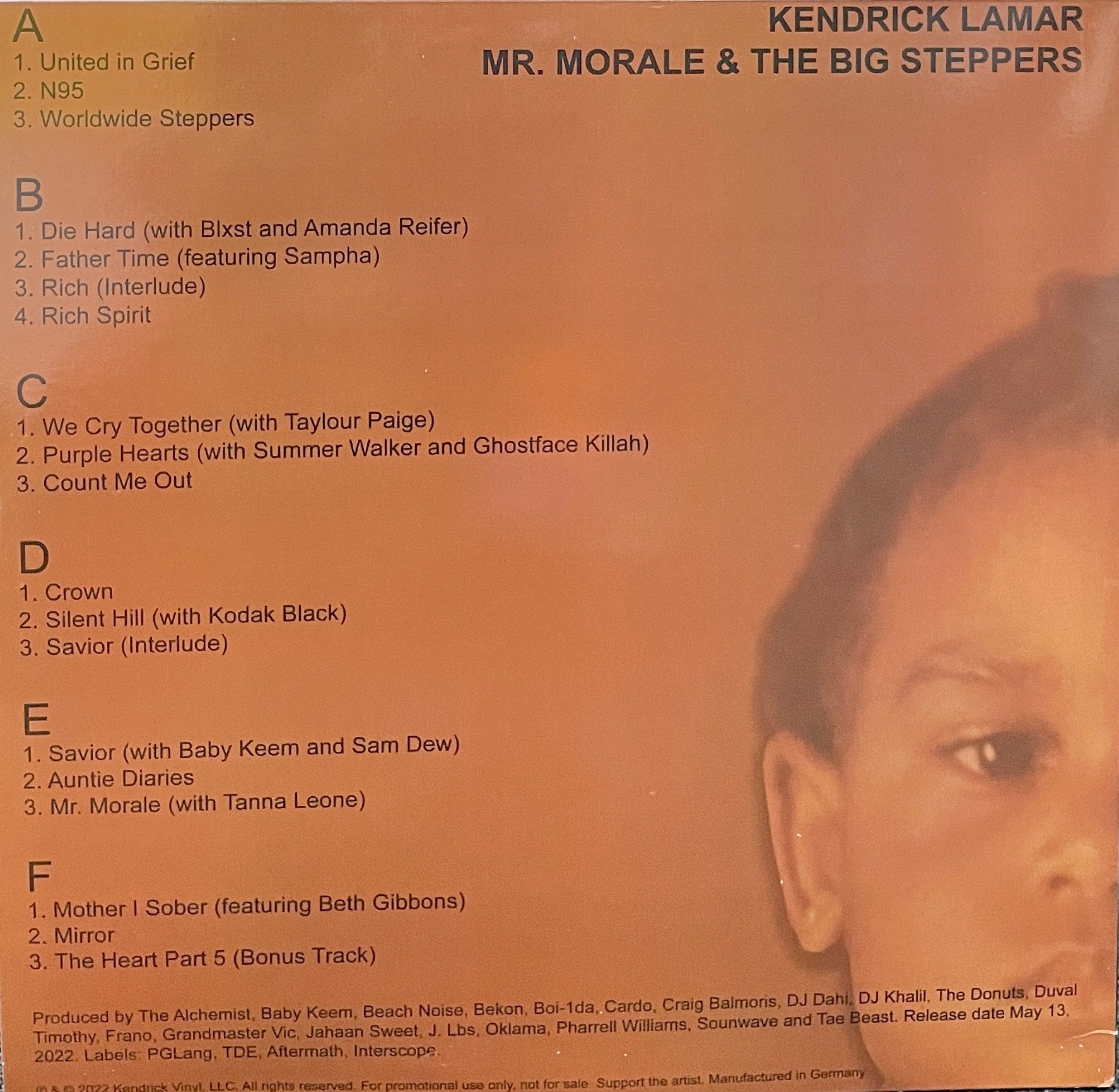 KENDRICK LAMAR / Mr. Morale & The Big Steppers