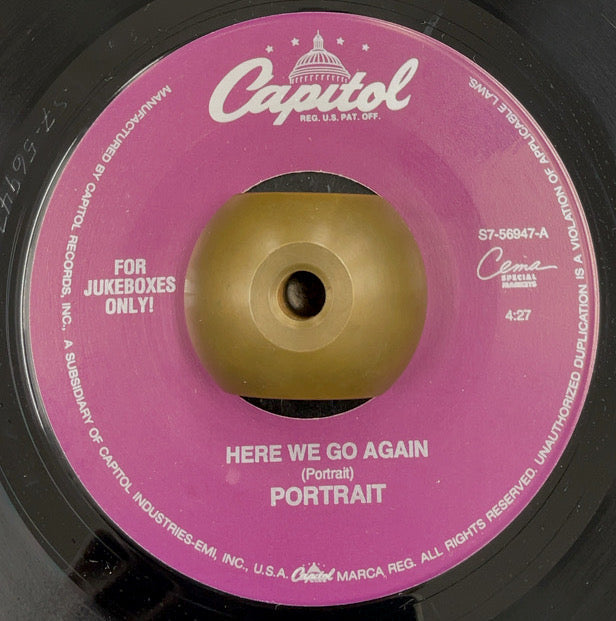 PORTRAIT / Here We Go Again! / Honey Dip (Capitol, 7inch) – TICRO