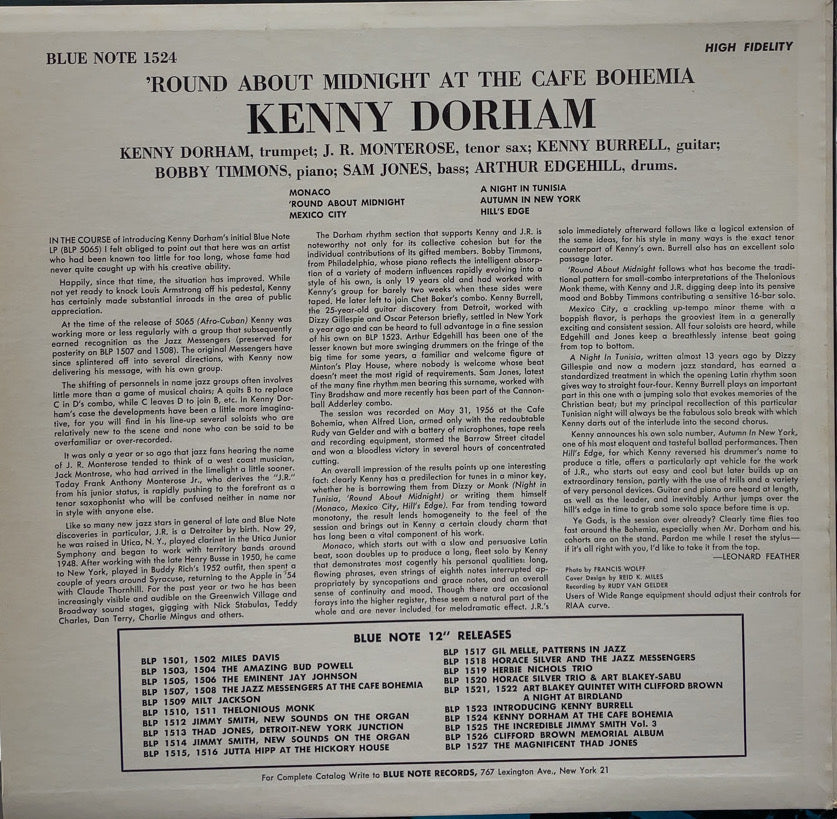 Kenny Dorham 'Round About Midnight 1524