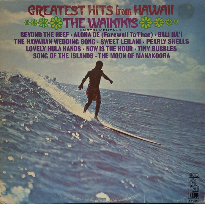 WAIKIKIS / Greatest Hits From Hawaii (Instrumentals) (Kapp, LP)