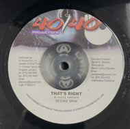 BEENIE MAN / THAT'S RIGHT