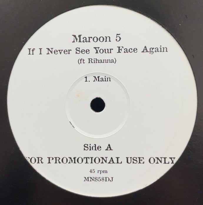 非売品　Maroon 5 Ft. Rihanna　NERD　レコード　プロモ盤 MAROON 5 feat. Rihanna / If I Never See Your Face Again – TICRO MARKET