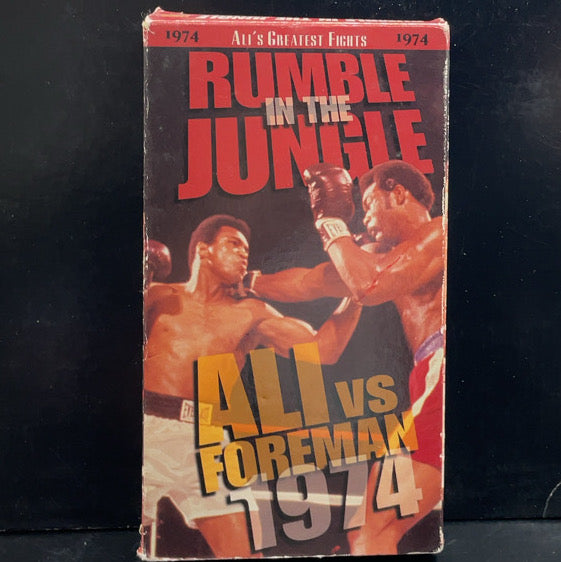 MUHAMMAD ALI vs GEORGE FOREMAN / Rumble in the Jungle (VHS Video Tape）