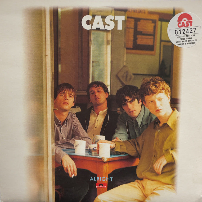 CAST / Alright (Blue Translucent) (Polydor, 579926-7, 7inch