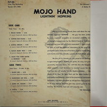 画像をギャラリービューアに読み込む, LIGHTNIN' HOPKINS / Mojo Hand 帯付
