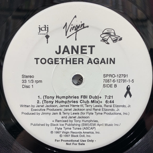 JANET JACKSON/Together Again 12インチレコード Janet – Together Again – Vinyl (12