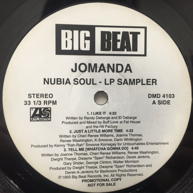 ジョマンダ Jomanda「Nubia Soul 」LP JOMANDA / NUBIA SOUL LP - SAMPLER – TICRO MARKET