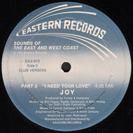 JOY / I NEED YOUR LOVE