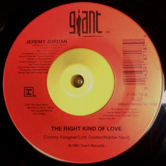 JEREMY JORDAN / THE RIGHT KIND OF LOVE
