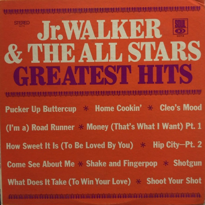 JR. WALKER & THE ALL STARS / GREATEST HITS (SS-718)