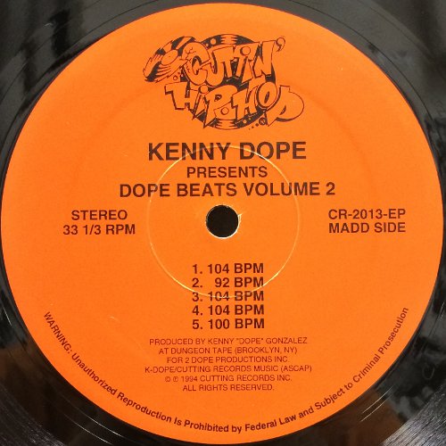 ギヴン　レコード KENNY DOPE / DOPE BEATS VOL.2 – TICRO MARKET