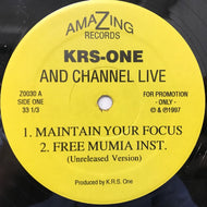 KRS-ONE AND CHANNEL LIVE / MAINTAIN YOUR FOCUS
