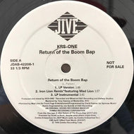 KRS-ONE / RETURN OF THE BOOM BAP