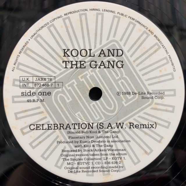 KOOL & THE GANG / Celebration (S.A.W. Remix) 