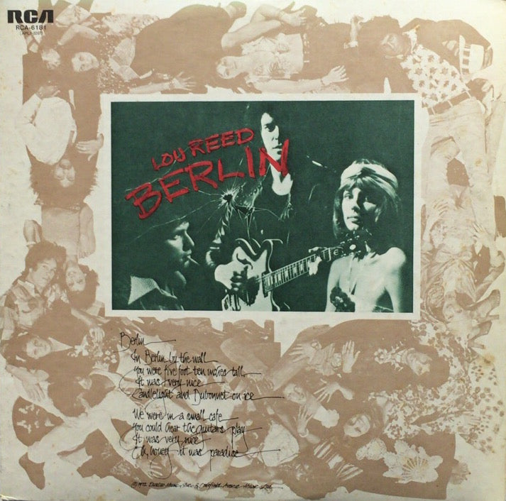 ジャケ/版/ライナーが美品！Lou Reed Berlin LP RCA LOU REED / BERLIN – TICRO MARKET