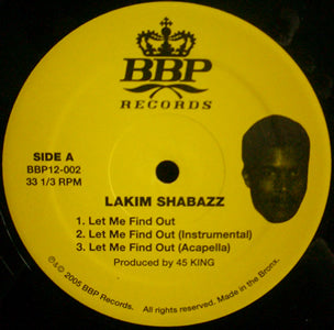 LAKIM SHABAZZ / LET ME FIND OUT