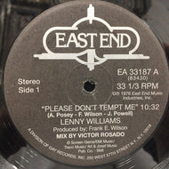 LENNY WILLIAMS / PLEASE DON'T TEMPT ME