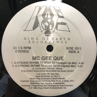 MC GEE QUE / A STRONG RHYME TO STEP TO