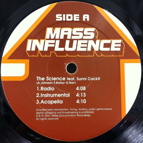 Mass Influence / アルバム+シングル2枚