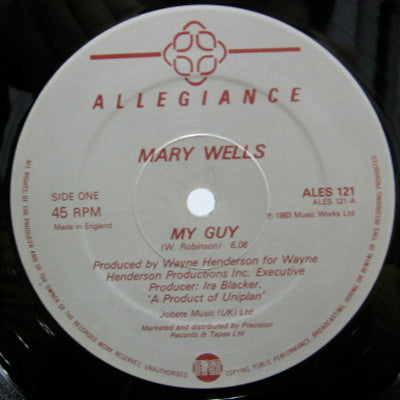 MARY EWLLS / MY GUY