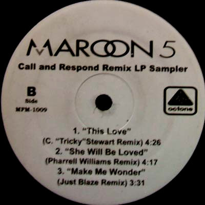 MAROON 5 / CALL AND RESPOND REMIX LP SAMPLER