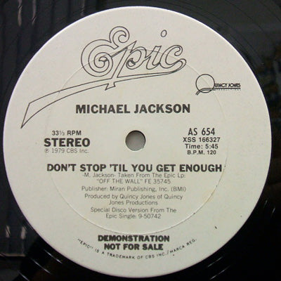 MICHAEL JACKSON / DON'T STOP 'TIL YOU GET ENOUGH