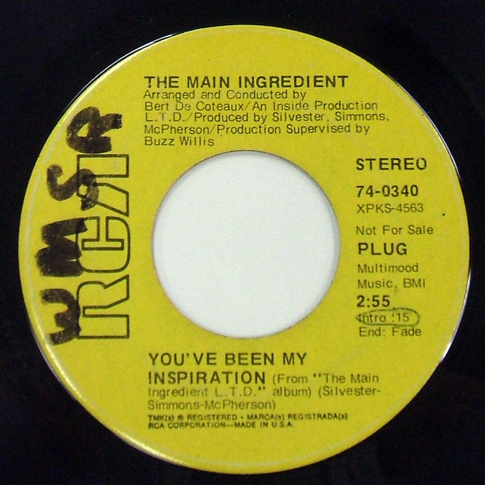 MAIN INGREDIENT / You've Been My Inspiration / Life Won't Be The Same 