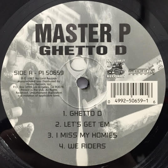 MASTER P / GHETTO D – TICRO MARKET