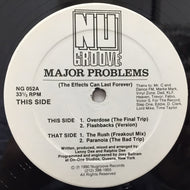MAJOR PROBLEMS / THE EFFECT CAN LAST FOREVER