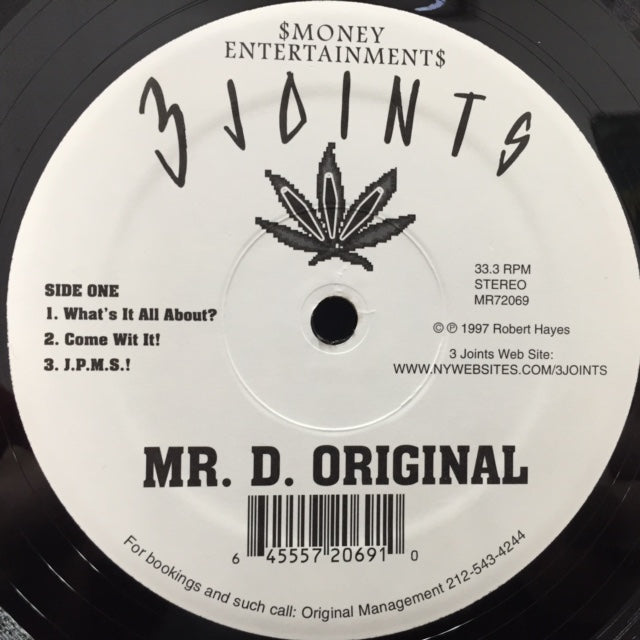 MR. D. ORIGINAL / 3 JOINTS EP