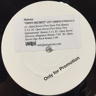 MALENTE / OPEN SECRET