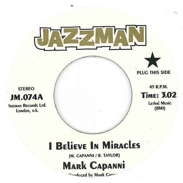 洋楽 Mark Capanni - I Believe In Miracles MARK CAPANNI / I BELIEVE IN MIRACLES – TICRO MARKET