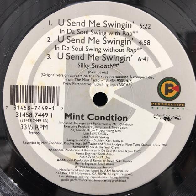 MINT CONDITION / U SEND ME SWINGIN' TICRO MARKET