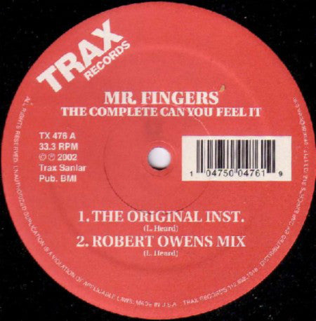 MR. FINGERS / THE COMPLETE CAN YOU FEEL IT